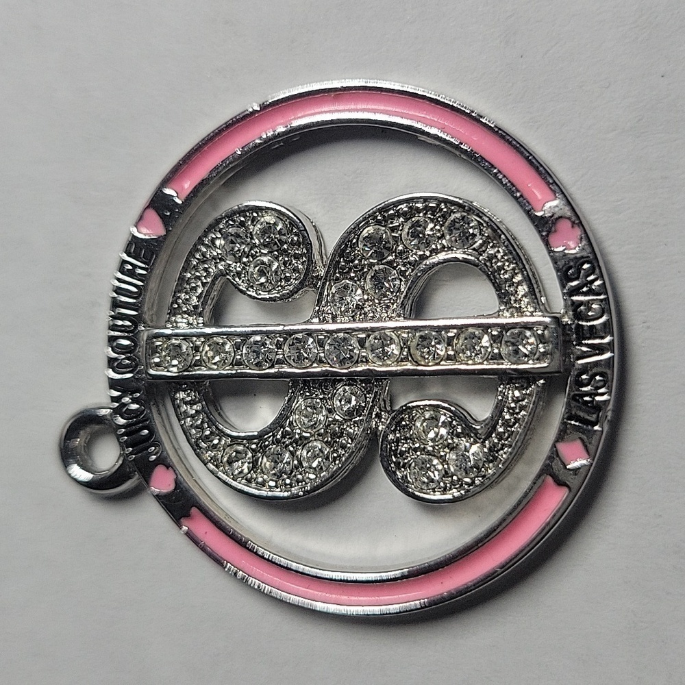 Y2k Vintage Juicy Couture Dollar Sign Money Las Vegas Necklace Pendant
